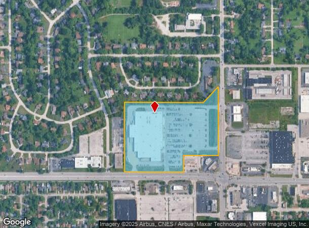  21000 Western Ave, Olympia Fields, IL Parcel Map