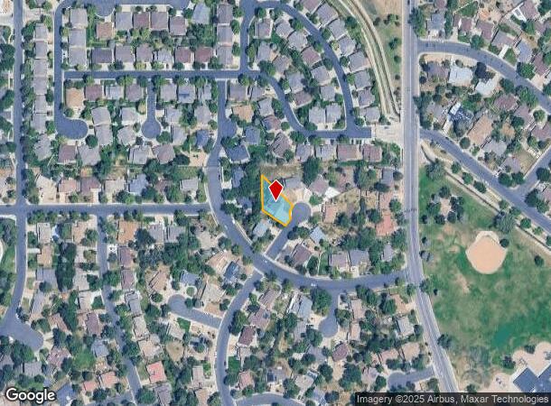 1353 S Macon St, Aurora, CO Parcel Map