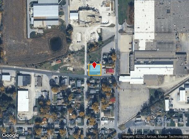 1001 Yandes St, Franklin, IN Parcel Map