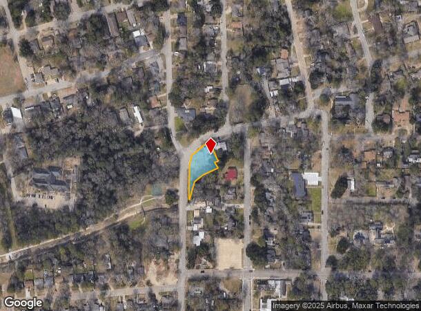  1216 N Roberson St, Conroe, TX Parcel Map