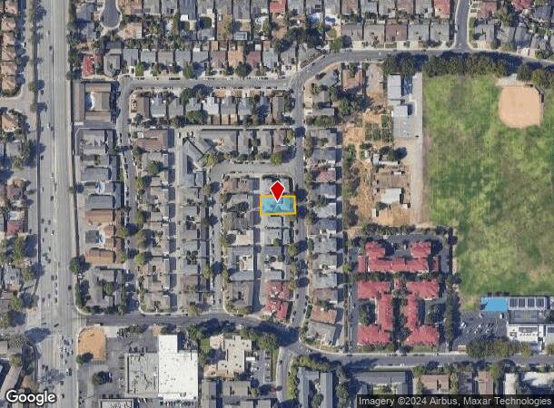  884 Bing Dr, Santa Clara, CA Parcel Map