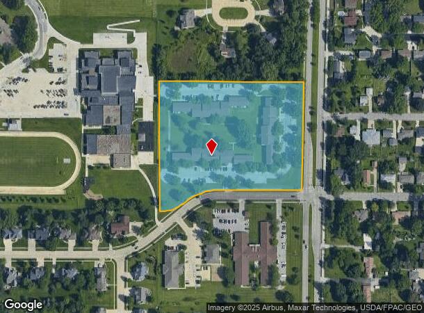 1813 W 8Th St, Cedar Falls, IA Parcel Map