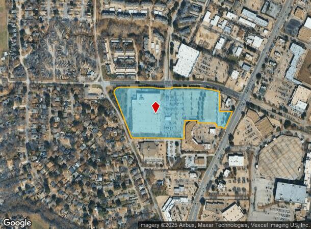 1600 W Arbrook Blvd, Arlington, TX Parcel Map