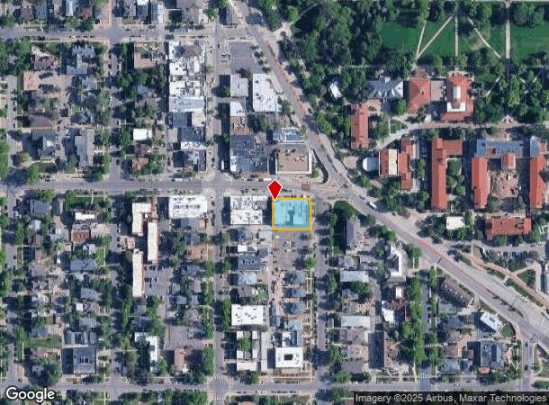 1350 College Ave, Boulder, CO Parcel Map