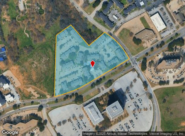  611 E Lamar Blvd, Arlington, TX Parcel Map