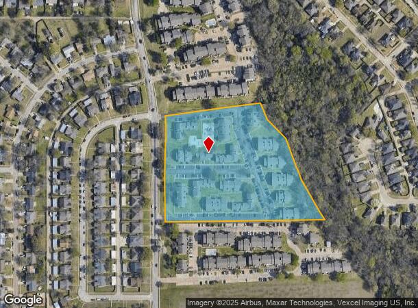 1500 N Bluegrove Rd, Lancaster, TX Parcel Map