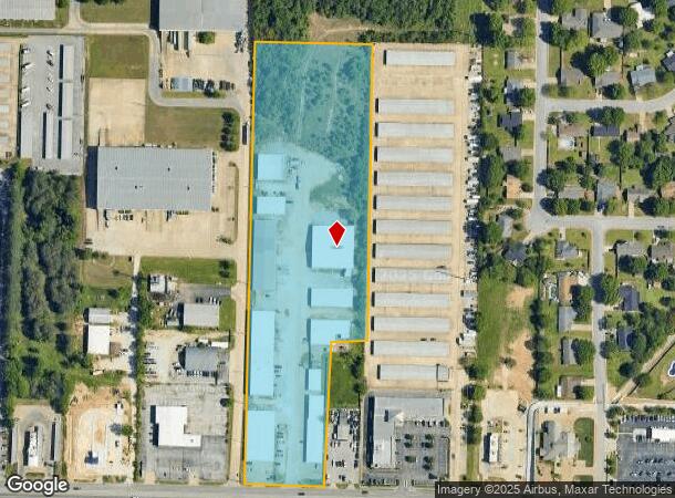 1514 E Robinson Ave, Springdale, AR Parcel Map