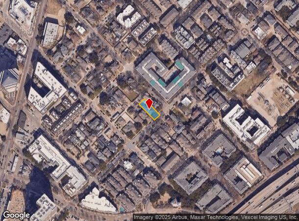  2617 Thomas Ave, Dallas, TX Parcel Map