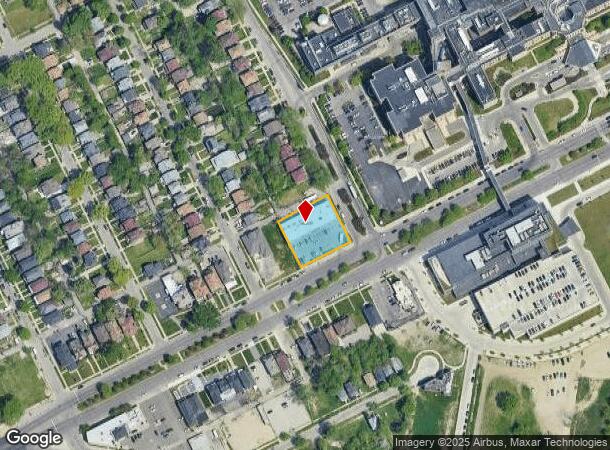  2697 W Grand Blvd, Detroit, MI Parcel Map