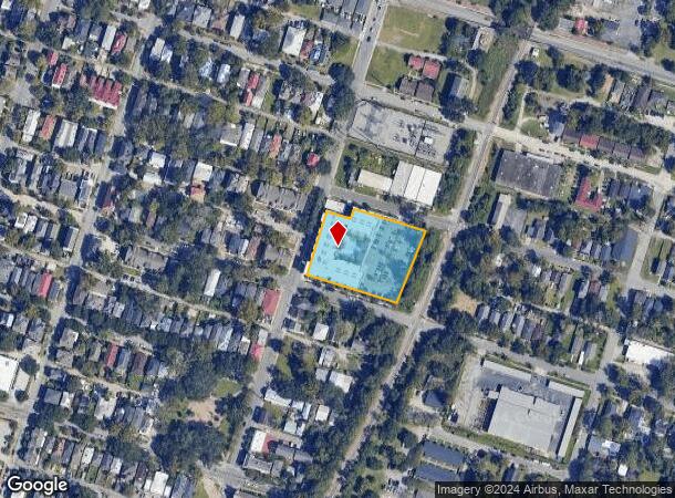  1020 E Broad St, Savannah, GA Parcel Map