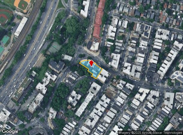  184 W Burnside Ave, Bronx, NY Parcel Map