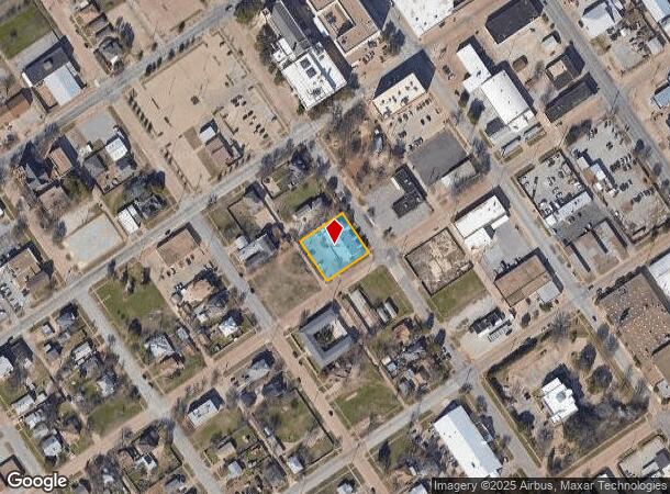  1106 Travis St, Wichita Falls, TX Parcel Map