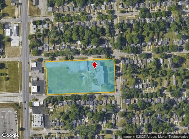  1033 Barkell St, Pontiac, MI Parcel Map