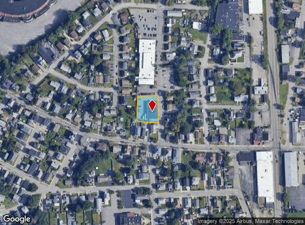 121 Bacon St, Pawtucket, RI Parcel Map