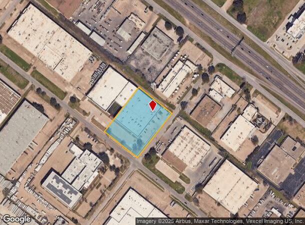  8000 Ambassador Row, Dallas, TX Parcel Map