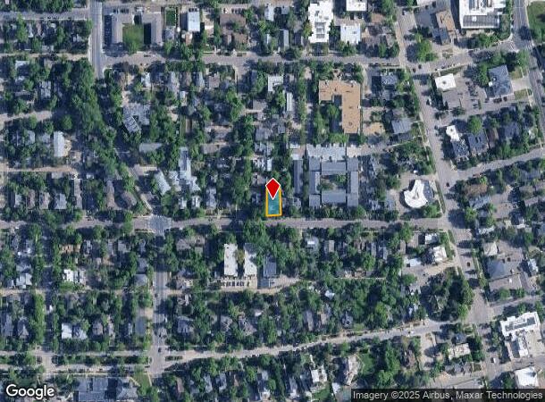  1025 Maxwell Ave, Boulder, CO Parcel Map