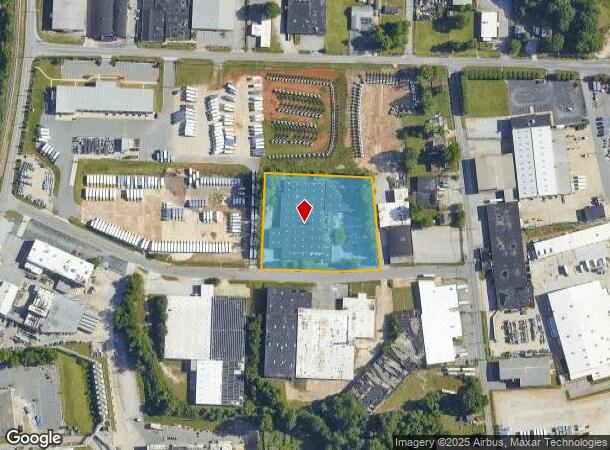 1416 Progress Ave, High Point, NC Parcel Map