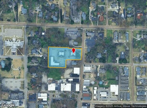  165 N Main St, Collierville, TN Parcel Map