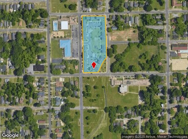 1401 Aaron St, Montgomery, AL Parcel Map