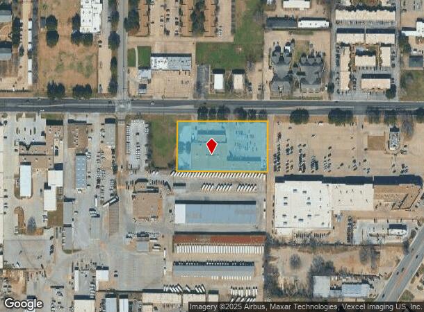  1100 W Arkansas Ln, Arlington, TX Parcel Map