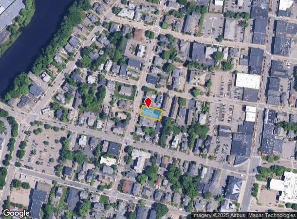  74 Adams St, Waltham, MA Parcel Map