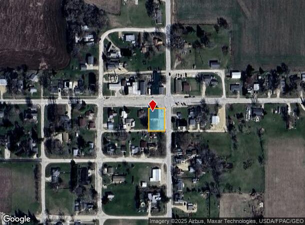 100 S Locust Ave, Prairieburg, IA Parcel Map