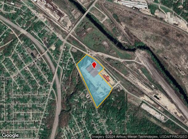  2100 Poland Ave, Youngstown, OH Parcel Map