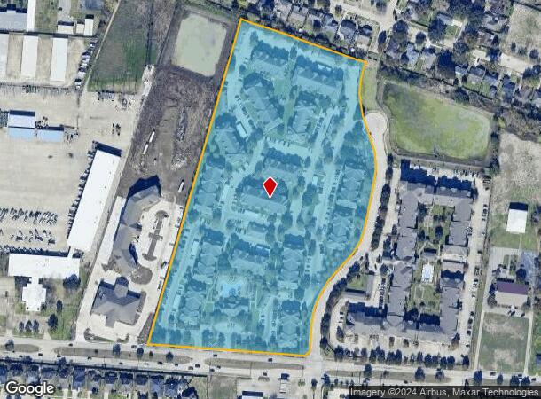  13100 W Bellfort Ave, Houston, TX Parcel Map