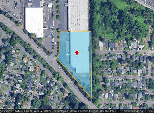  7543 N Upland Dr, Portland, OR Parcel Map