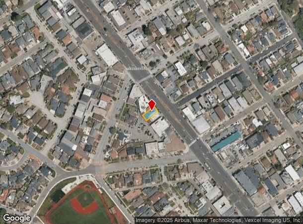  1661 El Camino Real, Millbrae, CA Parcel Map