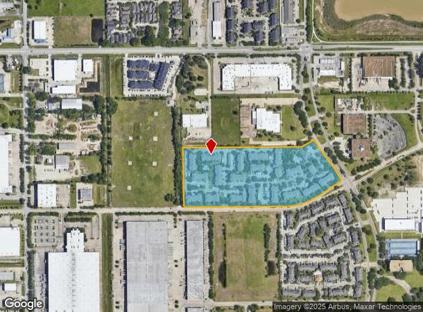  7055 Hollister St, Houston, TX Parcel Map