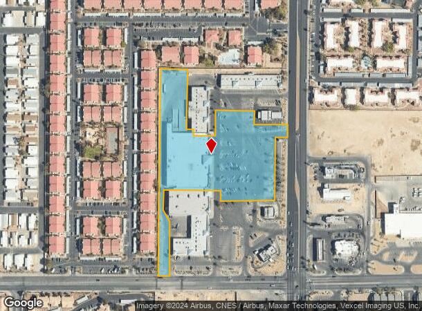  2835 S Nellis Blvd, Las Vegas, NV Parcel Map