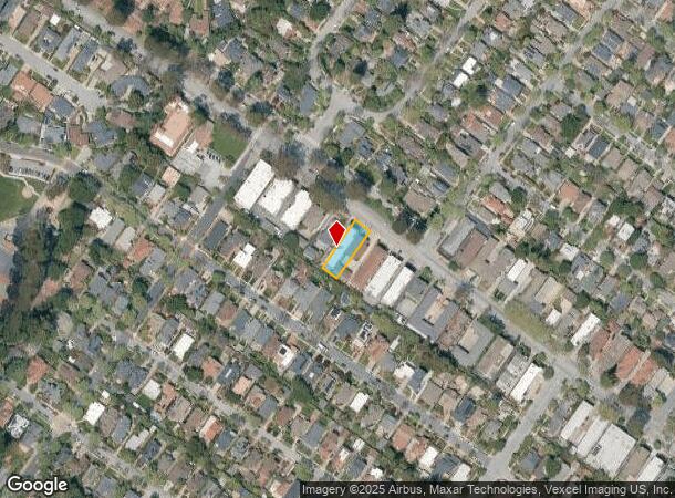  1453 El Camino Real, Burlingame, CA Parcel Map