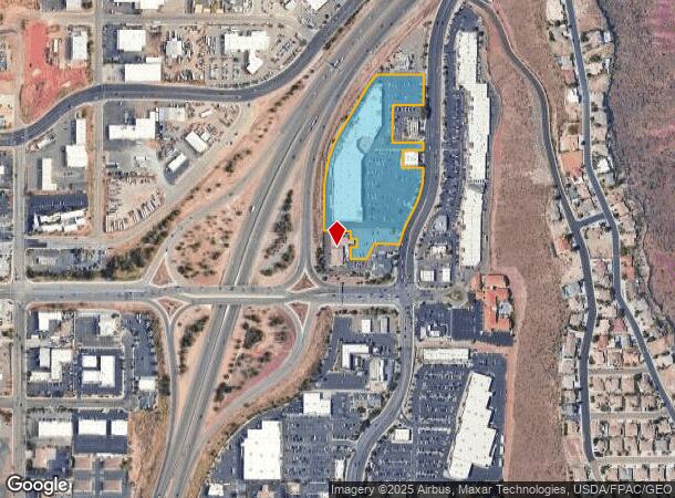 245 Red Cliffs Dr, Saint George, UT Parcel Map