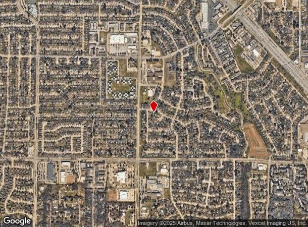  501 S Locust St, Denton, TX Parcel Map