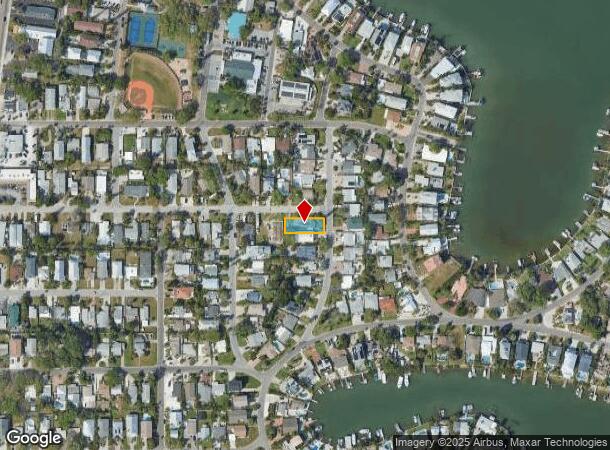  1214 Bay Pine Blvd, Indian Rocks Beach, FL Parcel Map