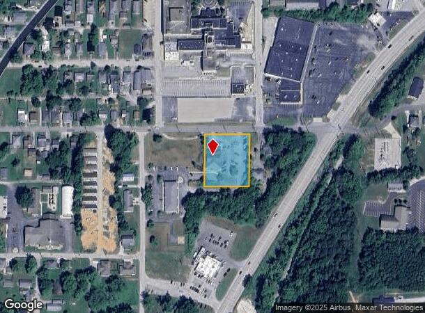 1614 25Th St, Bedford, IN Parcel Map