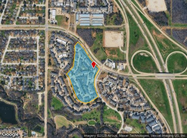 2121 Bear Creek Pkwy, Euless, TX Parcel Map