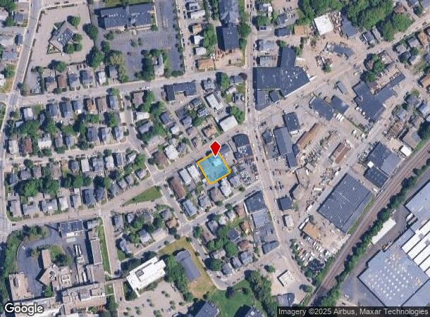  12 Highland St, Waltham, MA Parcel Map