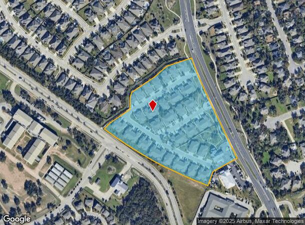  3821 N Lakeline Blvd, Leander, TX Parcel Map