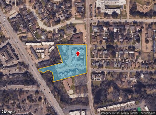  2815 Peavy Rd, Dallas, TX Parcel Map