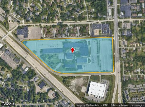  23500 Northwestern Hwy, Southfield, MI Parcel Map