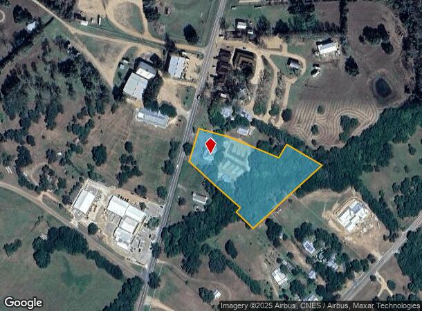 453 N Washington St, Round Top, TX Parcel Map