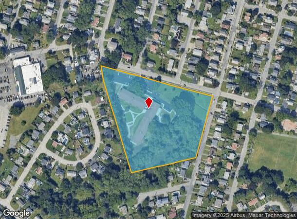 100 Arthur St, Cranston, RI Parcel Map