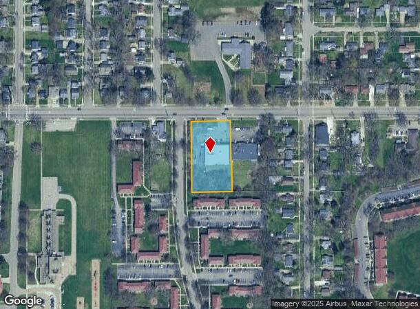 2012 E Cork St, Kalamazoo, MI Parcel Map