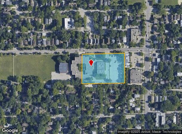  1400 Oakton St, Evanston, IL Parcel Map