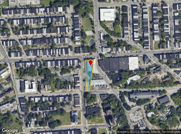  2441 W Baltimore St, Baltimore, MD Parcel Map