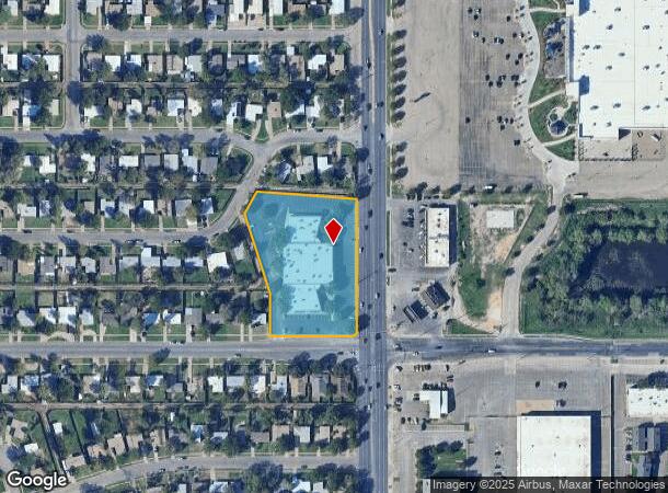  6520 University Ave, Lubbock, TX Parcel Map