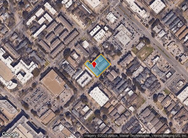  4111 Rawlins St, Dallas, TX Parcel Map