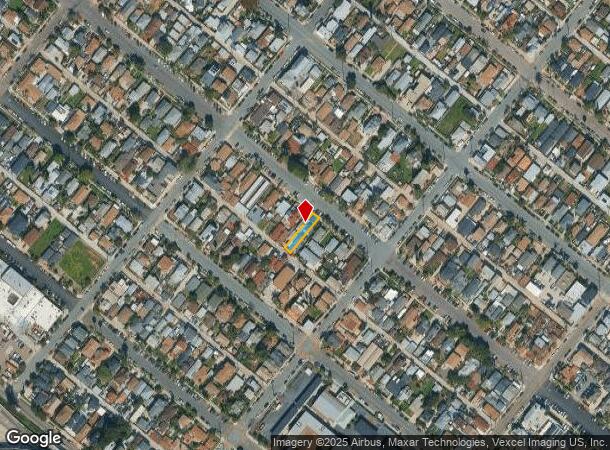  2057 Harrison Ave, San Diego, CA Parcel Map